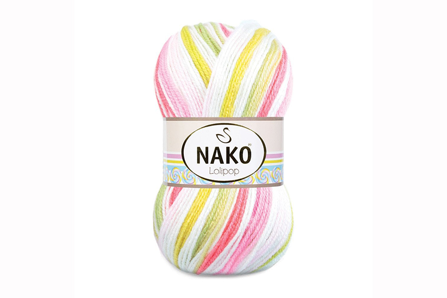 Пряжа NAKO Lolipop акрил 100% різнокольоровий 230м(100гр) 064758-81117