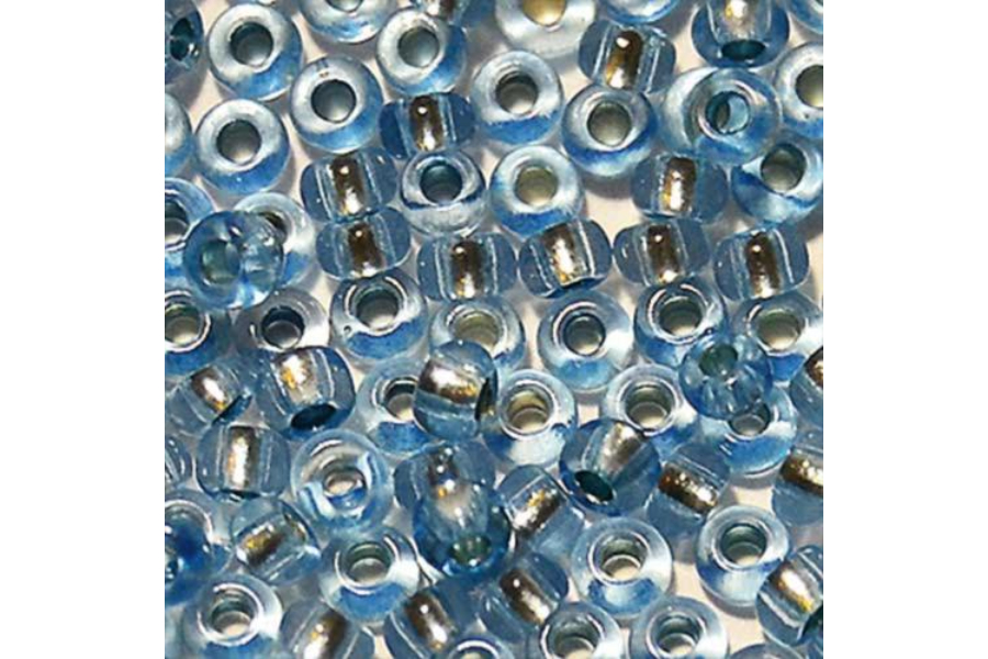 Бісер Preciosa 78132 №10 прозорий сольгель блакитний яскравий 2,3 мм