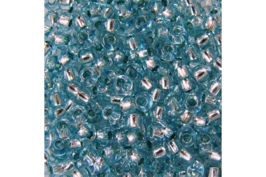 Бісер Preciosa 78133 №10 прозорий сольгель бірюзовий 2,3 мм