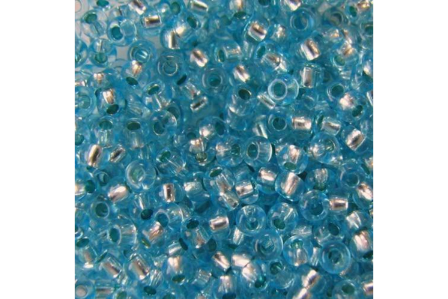 Бісер Preciosa 78134 №10 прозорий сольгель бірюзовий 2,3 мм