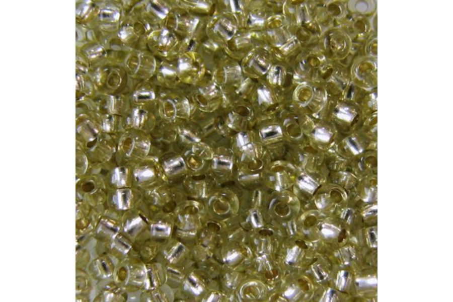 Бісер Preciosa 78152 №10 прозорий сольгель фісташковий темний 2,3 мм