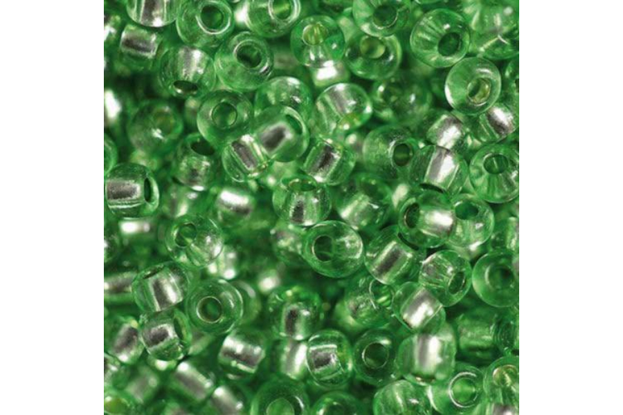 Бісер Preciosa 78161 №10 прозорий сольгель зелений 2,3 мм