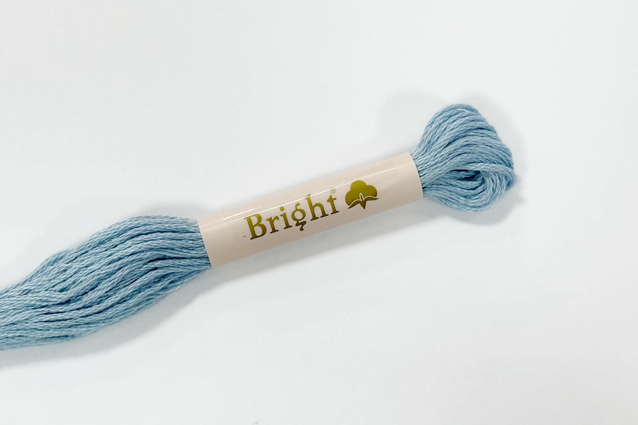 Муліне Bright бавовна блакитний блідий 2502