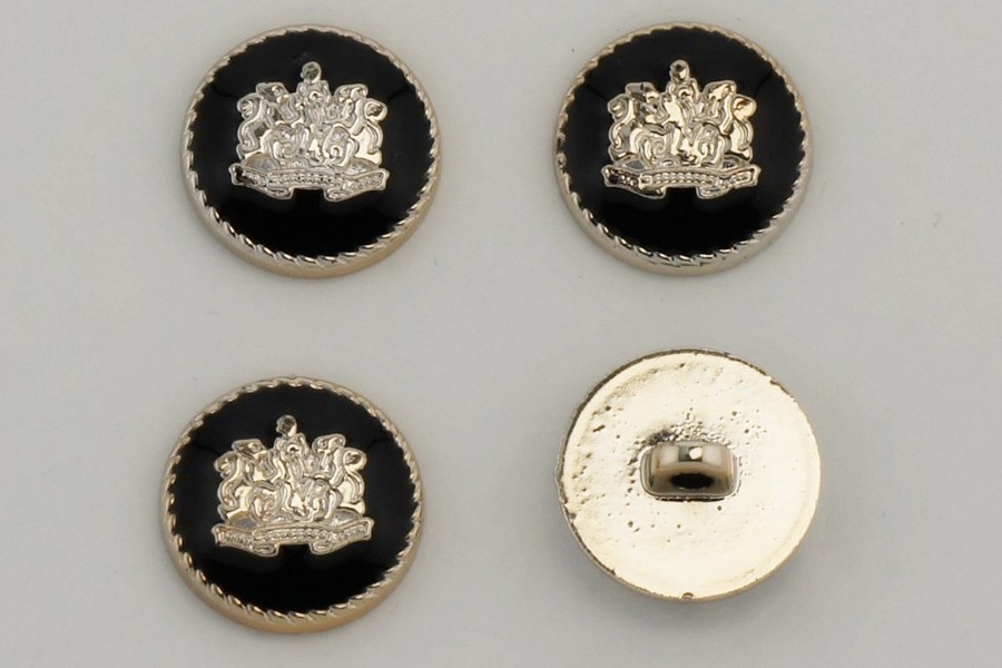 Гудзик на ніжці 21 мм Mertbutton металізований ATS-135