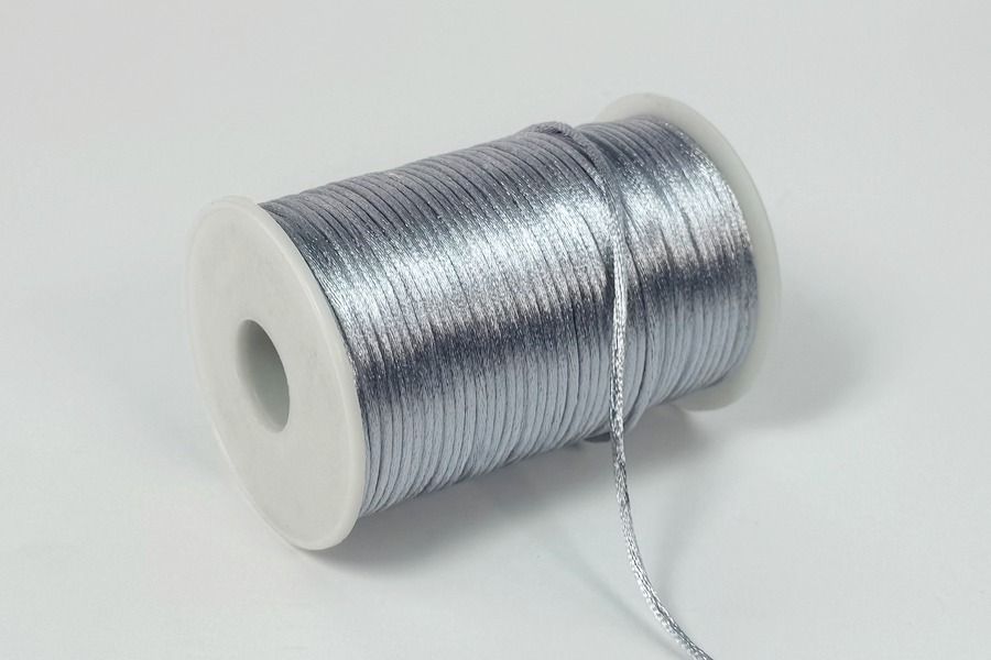 Шнур атласний 2.0 мм сірий бузковий