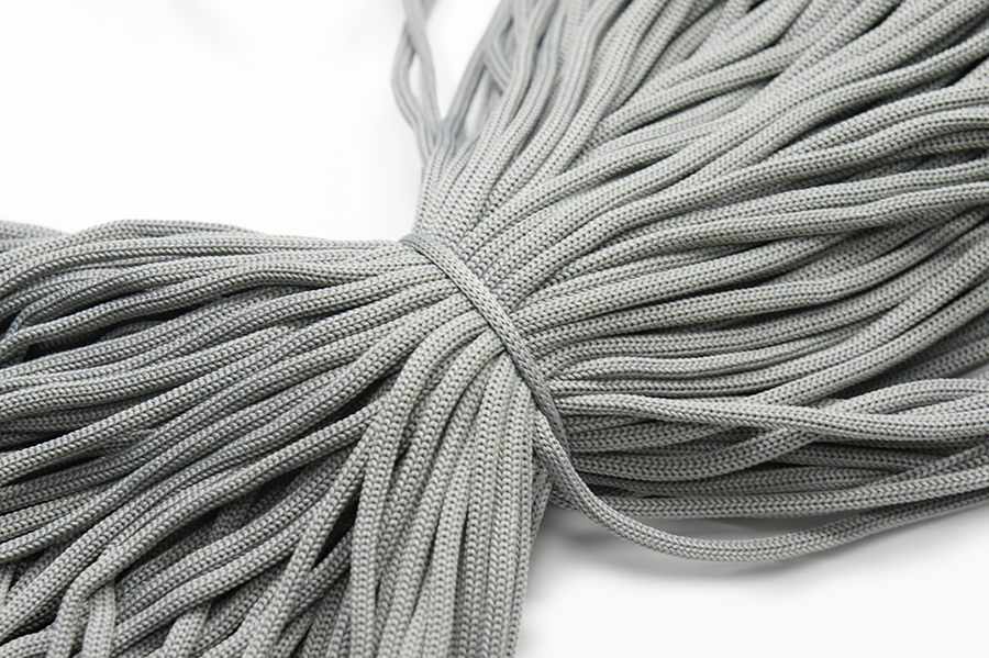 Шнур 4.0 мм для взуття 1-36 сірий