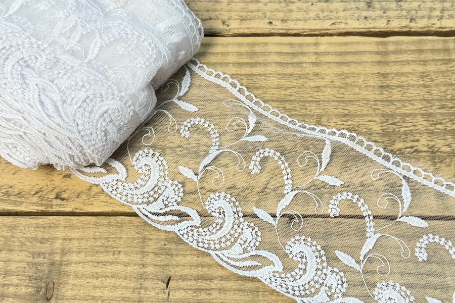 Мереживо блюмарин 100 мм SinemBro білий 8BE1173-100-9999