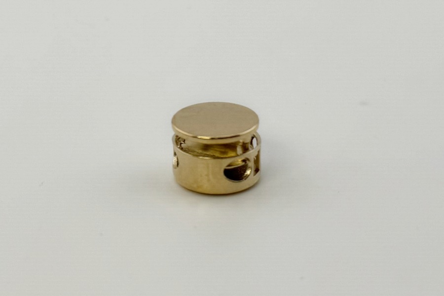 Фіксатор для шнура 15 мм MSS-01 Mertbutton подвійний золото