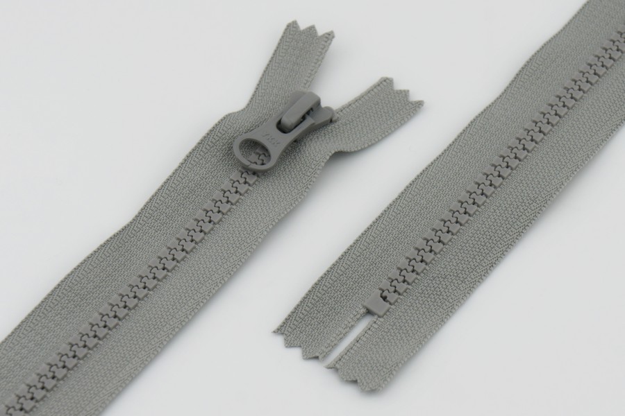 Блискавка YKK Тип 5, нероз'ємні сірий 18 см