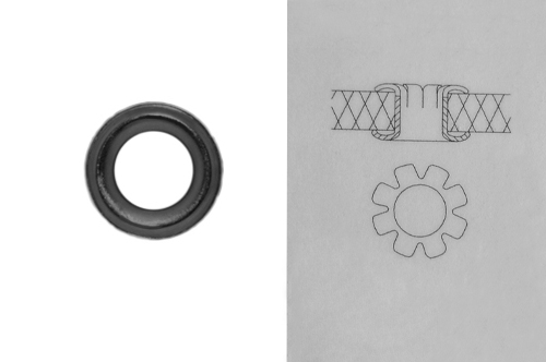 Блочка 4.0 мм (10 шт.) Castiglioni чорний №54