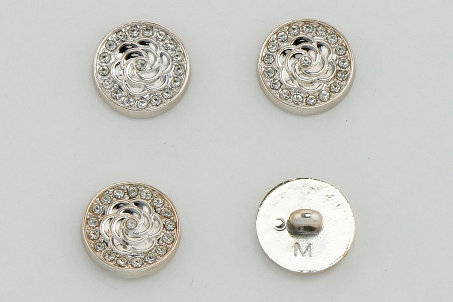 Гудзик на ніжці 18 мм Mertbutton металізований золото FR-10-01-28-gold