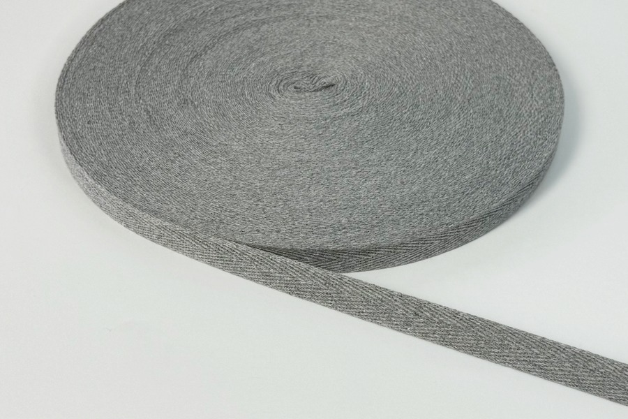 Стрічка кіперна 15 мм сірий
