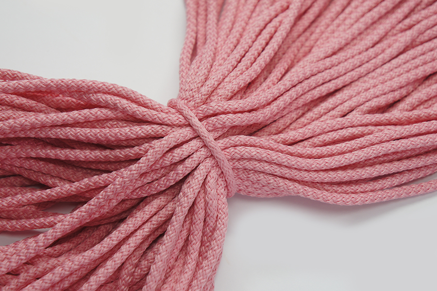 Шнур 4.0 мм для взуття 9-2045 Лента рожевий