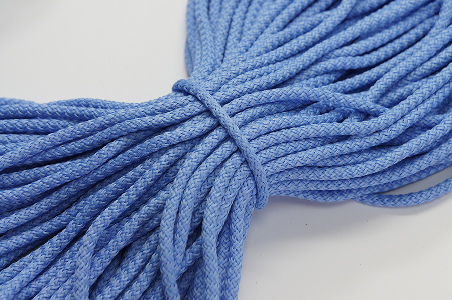 Шнур 4.0 мм для взуття 9-2045 Лента блакитний світлий