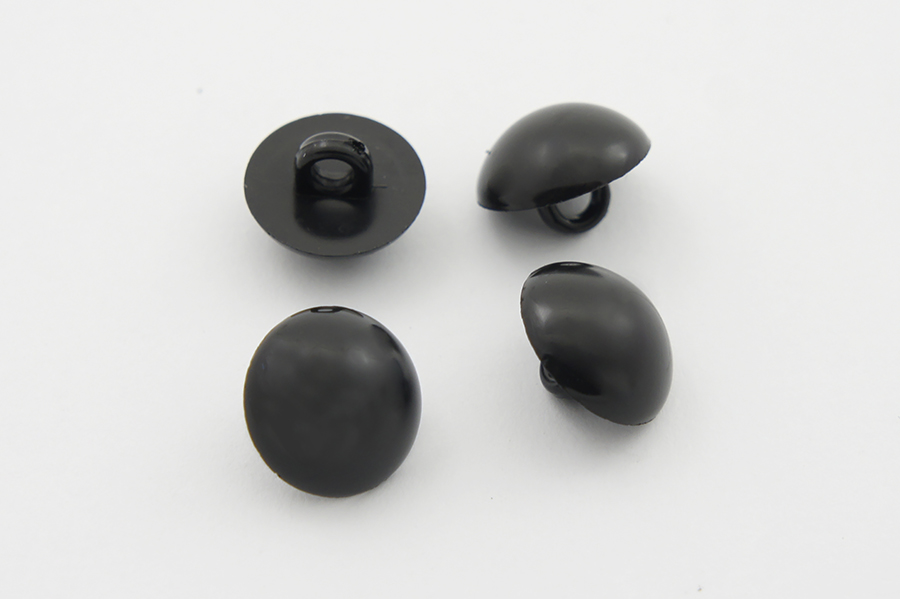 Гудзик на ніжці 13 мм Mertbutton глянець чорний