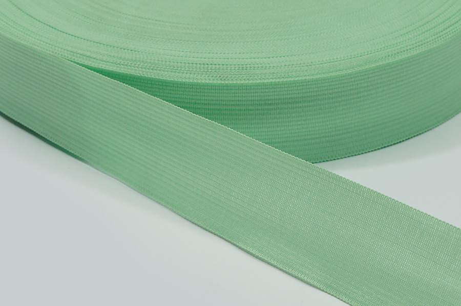 Тасьма 32 мм Лента в'язана м'ятний яскравий