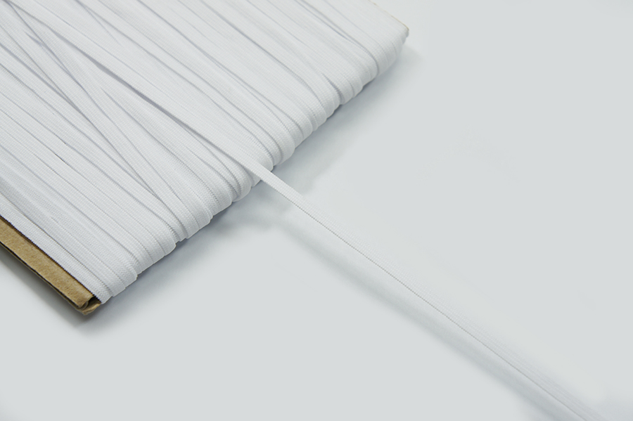 Тасьма еластична 4 мм декоративна білий