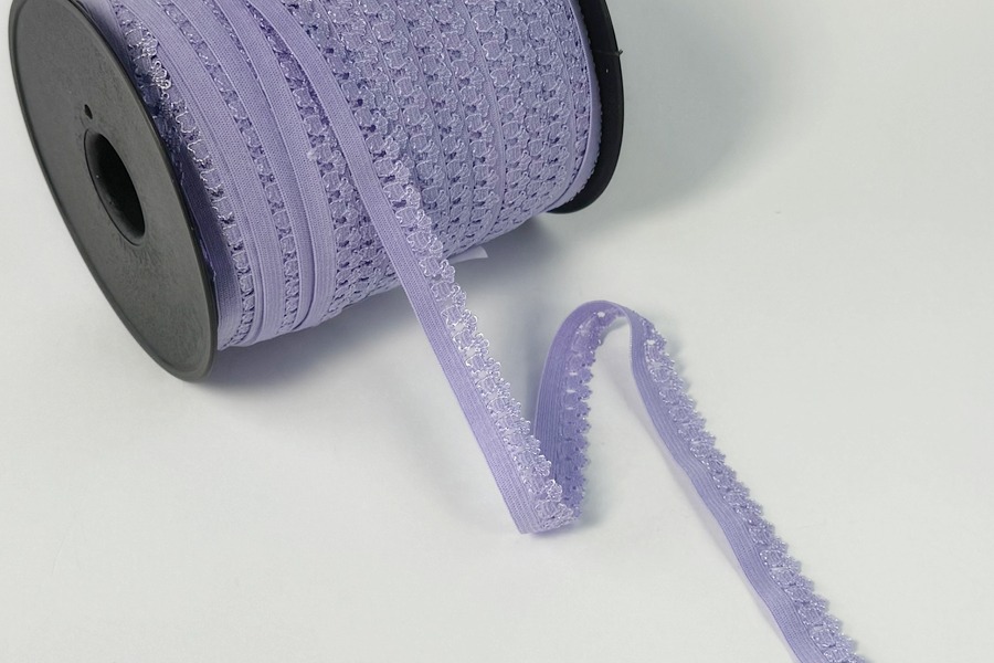 Тасьма еластична 15 мм Mertbutton декоративна бузковий