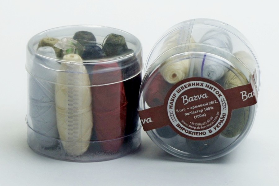 Набір ниток швейних Barva набір поліестер 100% №28/2 8-Д-777