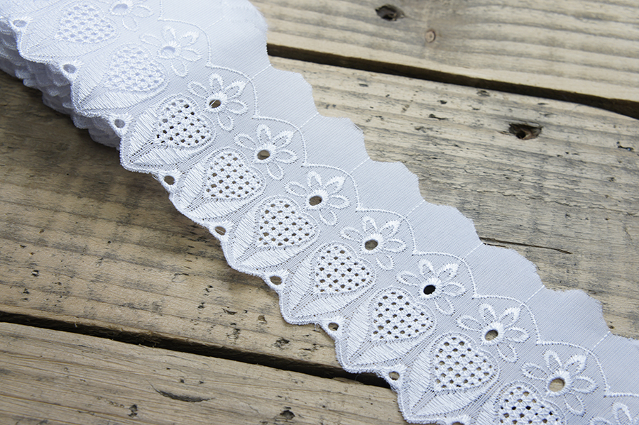 Прошва бавовна 70 мм SinemBro прошва білий 60-70-999