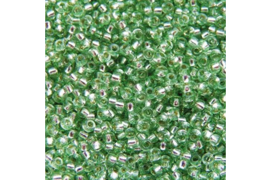 Бісер Preciosa 78162 №10 прозорий сольгель зелений 2,3 мм