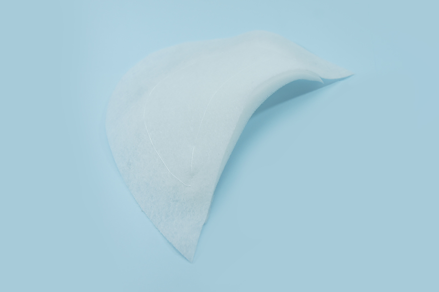 Підплечник 10 мм втачний не обшитий білий