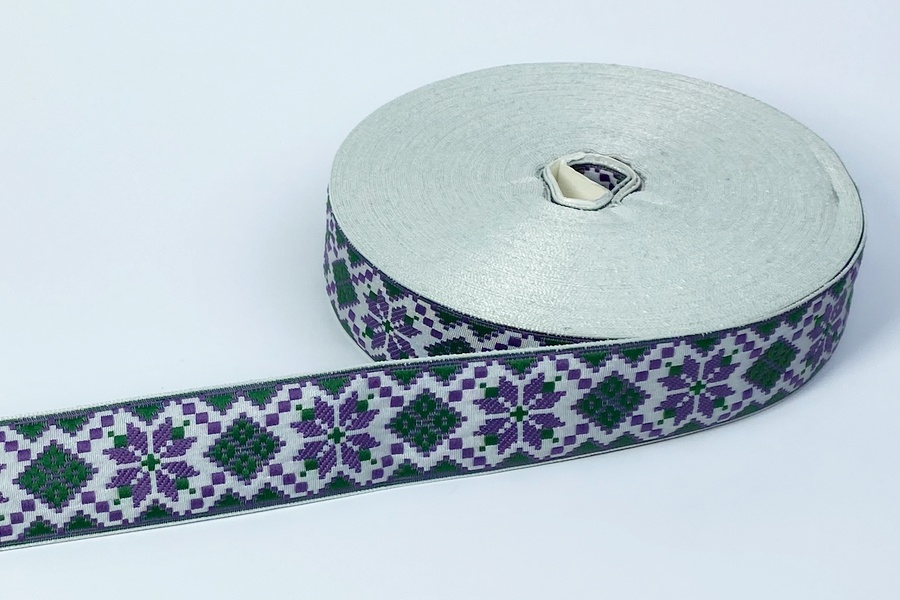 Тасьма 32 мм бузковий фіолетовий