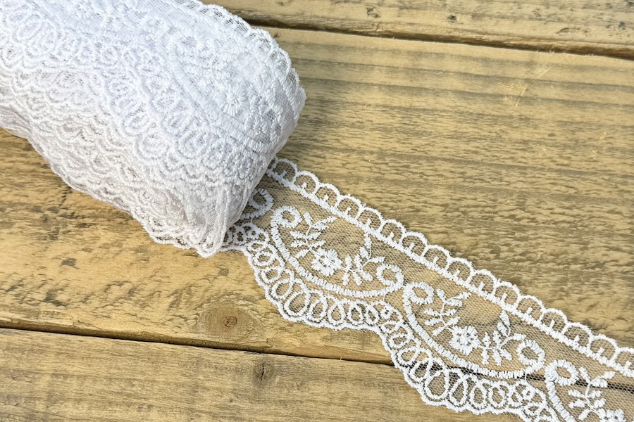 Мереживо блюмарин 50 мм SinemBro білий