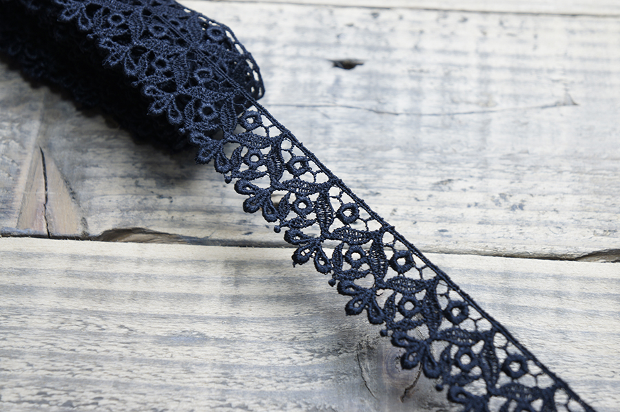 Мереживо гіпюр 30 мм SinemBro чорний 4G4245-30-black