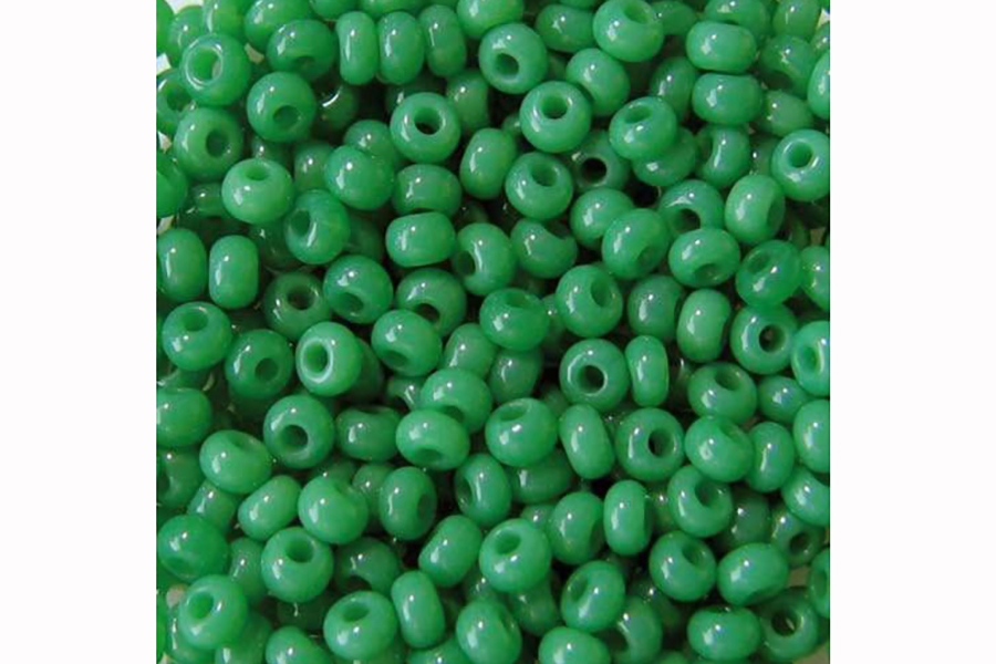 Бісер Preciosa 52240 №10 непрозорий натуральний зелений 2,3 мм