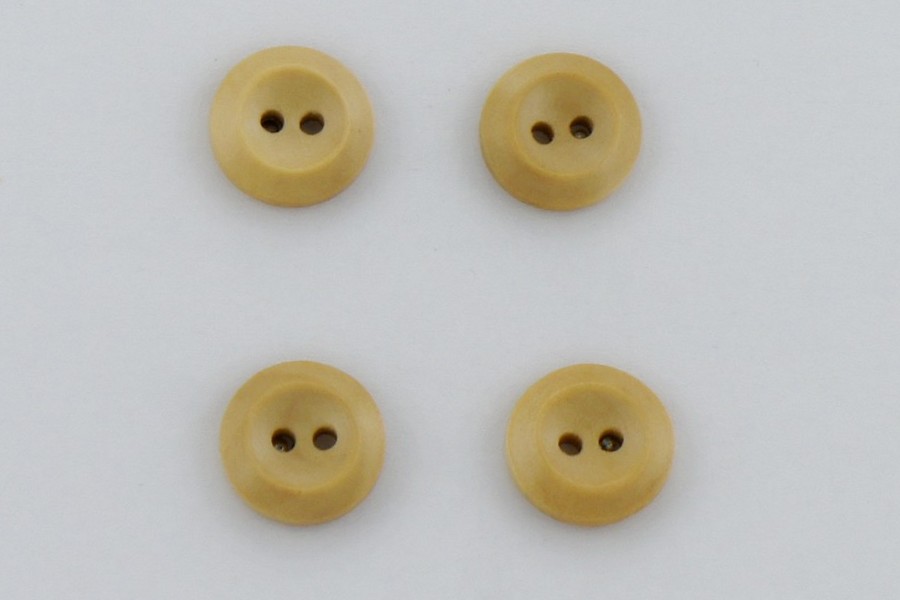 Гудзик 15 мм Mertbutton 2 отвори під дерево персиковий блідий