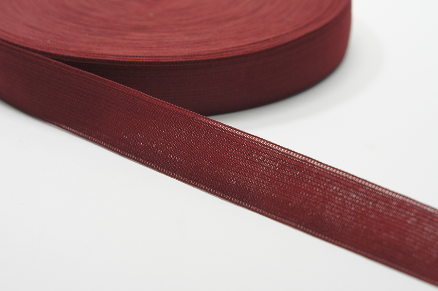 Тасьма 23 мм в'язана вишневий темний