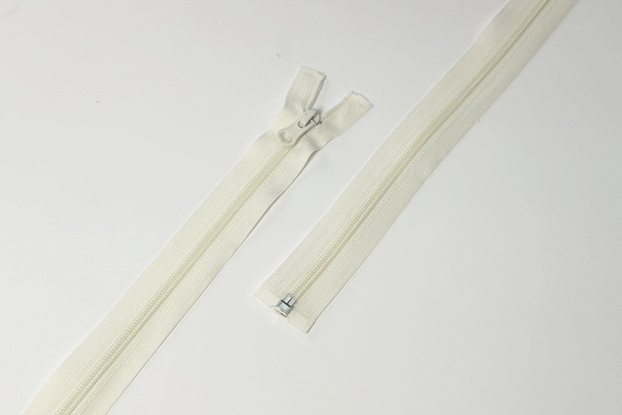 Блискавка MH Тип 5, 1 замок біло-молочний 60 см