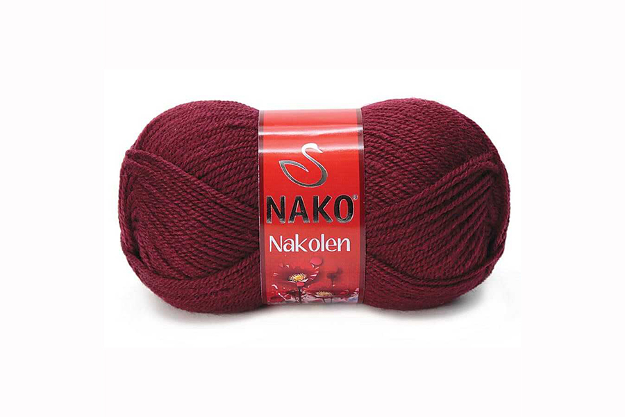 Пряжа NAKO Nakolen вовна 49%, акрил 51% бежевий рожевий 210м(100гр)