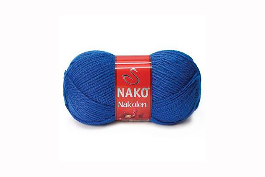 Пряжа NAKO Nakolen вовна 49%, акрил 51% електрик яскравий 210м(100гр) 05329