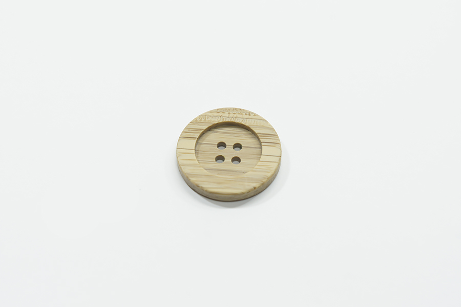 Гудзик 25 мм Mertbutton 4 отвори під дерево дерево темне