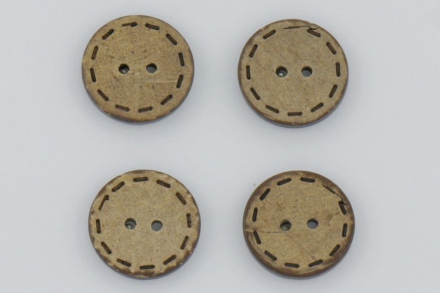 Гудзик 20 мм Mertbutton 2 отвори під дерево