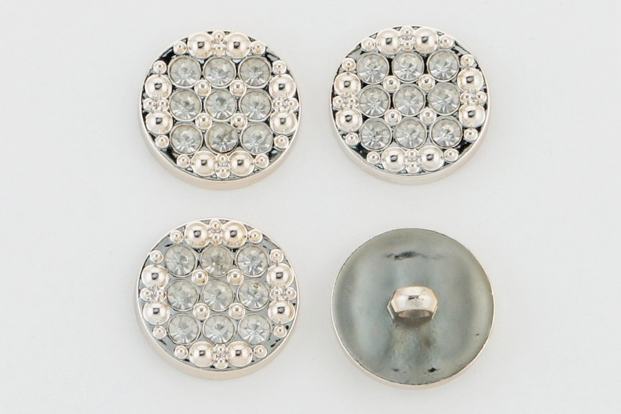 Гудзик на ніжці 25 мм Mertbutton металізований золото FR-10-02-40-gold