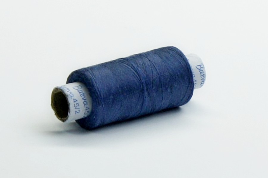 Нитки швейні 45S/2 Barva поліестер 100% синій сірий 300 м