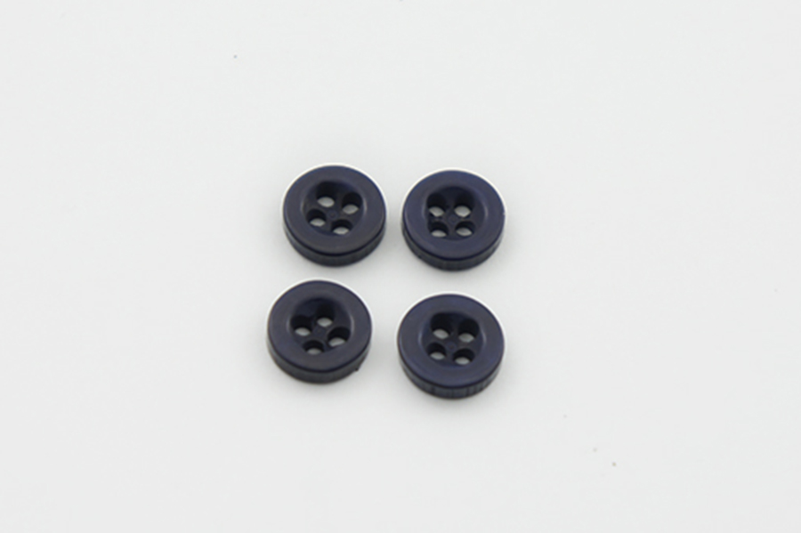 Гудзик 9 мм Mertbutton 4 отвори однотонний синій темний