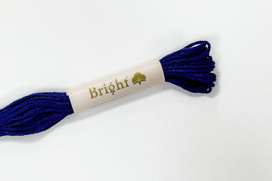 Муліне Bright бавовна синій 2413