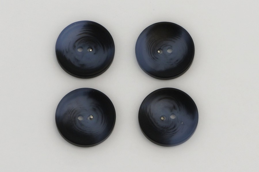 Гудзик 25 мм Mertbutton 2 отвори класичний синій темний FNL-251/253 FNL-253-40-0859