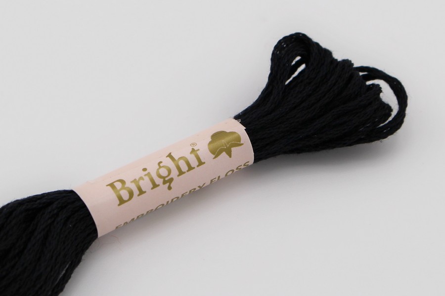 Муліне Bright бавовна чорний 7214