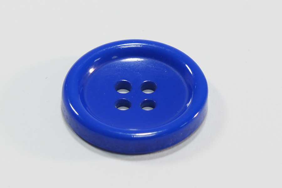 Гудзик 20 мм Mertbutton 4 отвори однотонний волошковий ВР-179