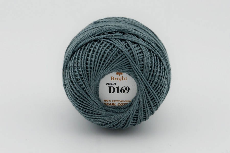 Ірис нитки Bright бавовна 100% полиновий світлий 80м(10гр) D169