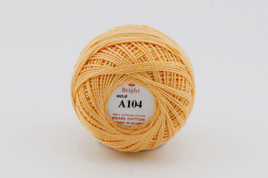 Ірис нитки Bright бавовна 100% персиковий темний 80м(10гр)