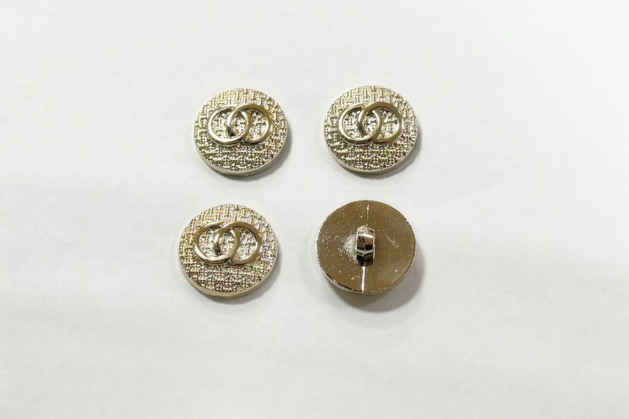 Гудзик на ніжці 20 мм Mertbutton металізований