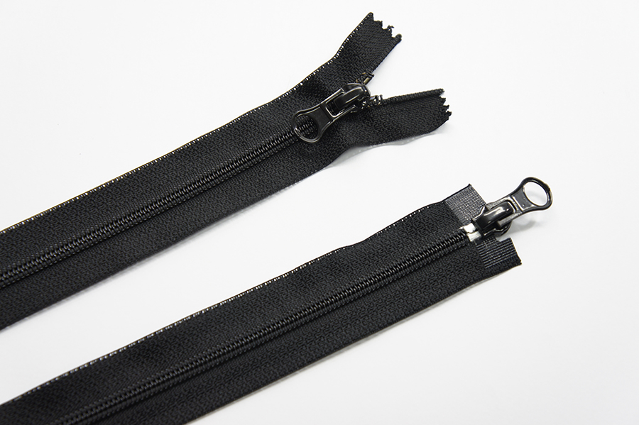 Блискавка Тип 6, 2 замка чорний 75 см