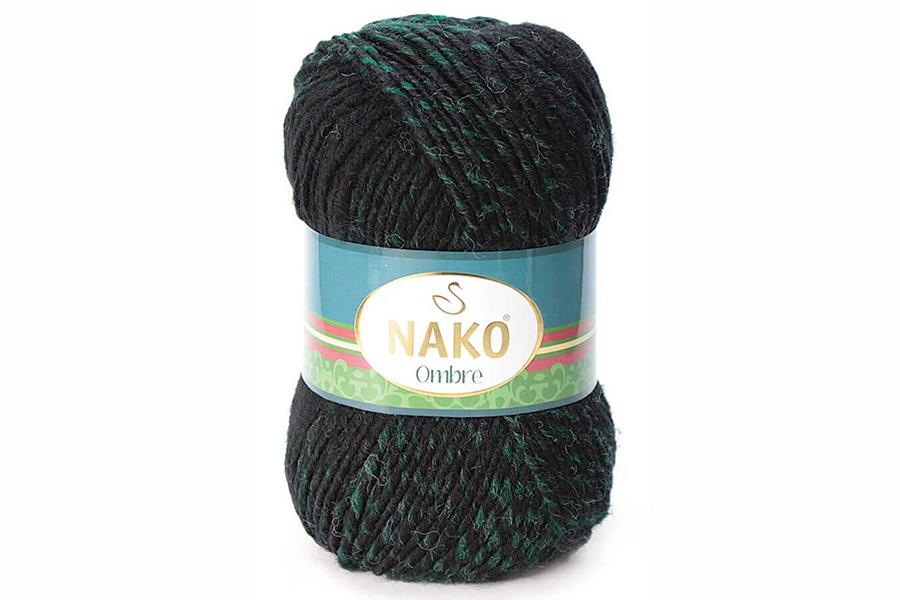 Пряжа NAKO Ombre вовна 25%, акрил 75% різнокольоровий 190м(100гр) 065894-20302