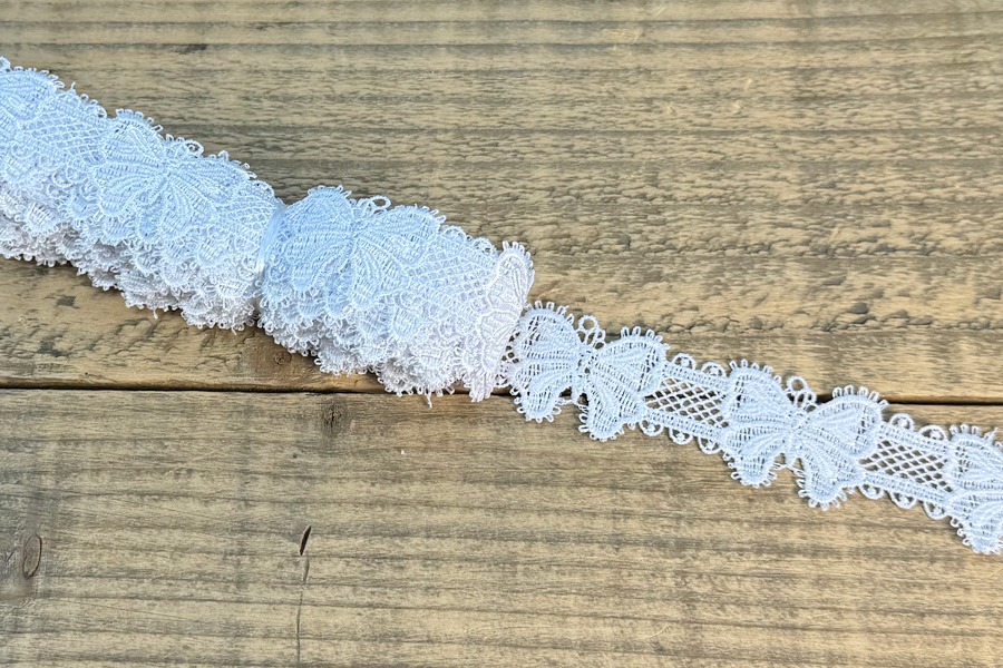 Мереживо гіпюр 30 мм SinemBro білий 8G8126-30-white